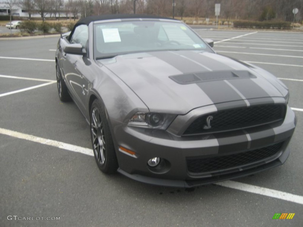 2011 Mustang Shelby GT500 SVT Performance Package Convertible - Sterling Gray Metallic / Charcoal Black photo #3