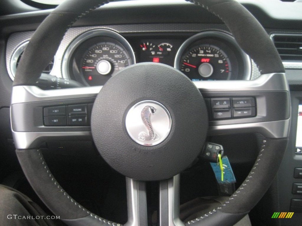 2011 Mustang Shelby GT500 SVT Performance Package Convertible - Sterling Gray Metallic / Charcoal Black photo #13