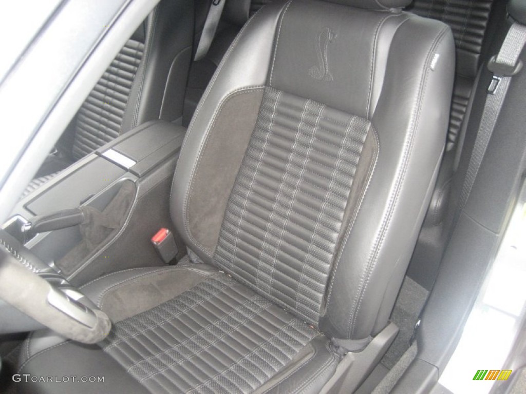 Charcoal Black Interior 2011 Ford Mustang Shelby GT500 SVT Performance Package Convertible Photo #61830840