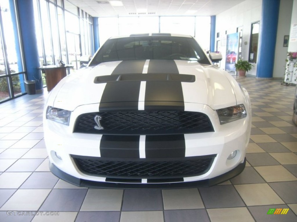 2012 Mustang Shelby GT500 Coupe - Performance White / Charcoal Black/Black photo #2