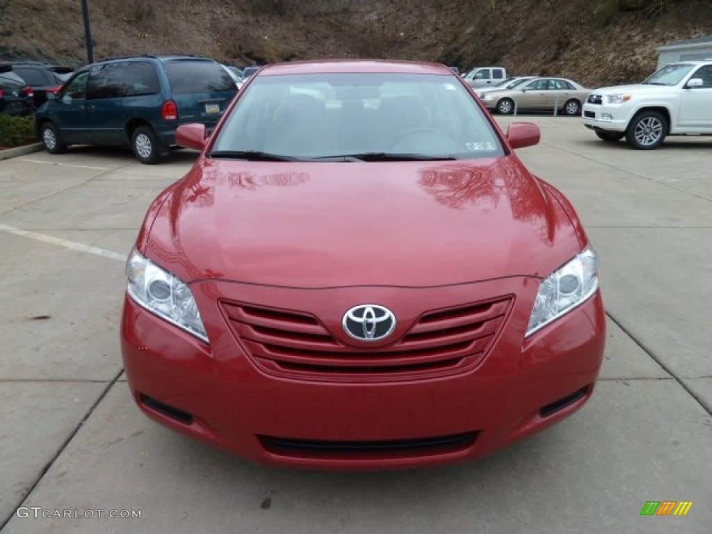 2007 Camry LE V6 - Barcelona Red Metallic / Bisque photo #10