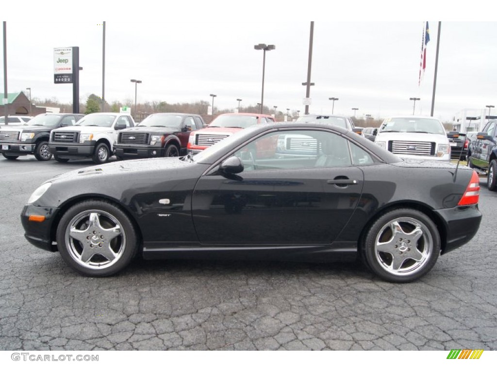 Black 1999 Mercedes-Benz SLK 230 Kompressor Roadster Exterior Photo #61834211