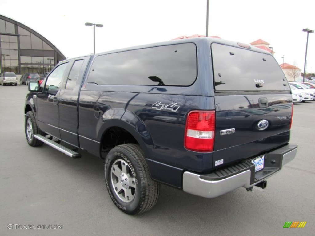 2005 F150 XLT SuperCab 4x4 - True Blue Metallic / Medium Flint Grey photo #5