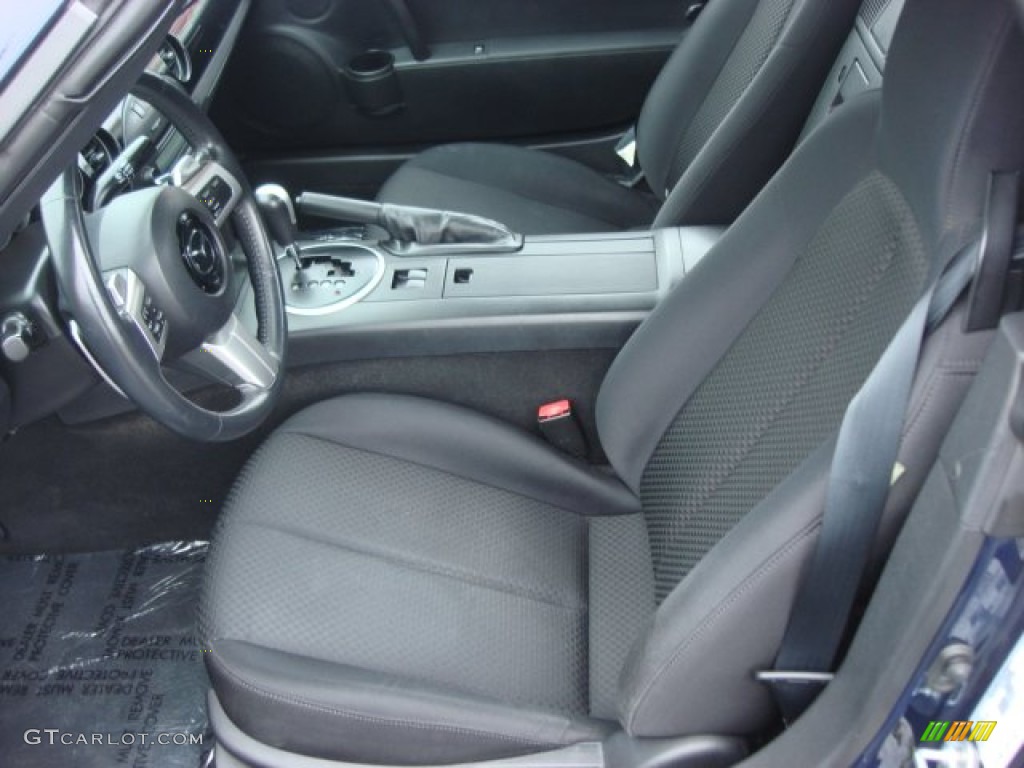 Black Interior 2007 Mazda MX-5 Miata Touring Hardtop Roadster Photo #61835508
