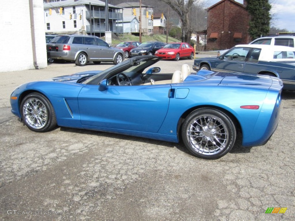 2008 Corvette Convertible - Jetstream Blue Metallic / Cashmere photo #19