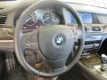 Black Nappa Leather Steering Wheel Photo for 2009 BMW 7 Series #61836546