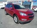 2012 Crystal Red Tintcoat Chevrolet Traverse LT AWD  photo #3