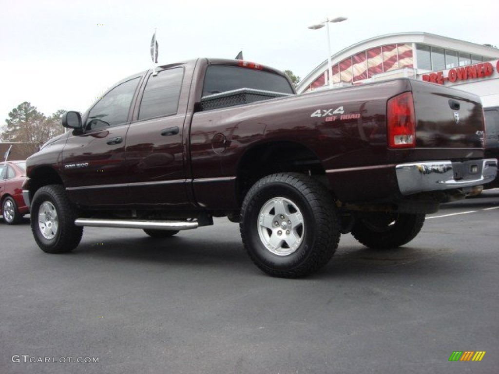 2005 Ram 1500 SLT Quad Cab 4x4 - Deep Molten Red Pearl / Dark Slate Gray photo #5