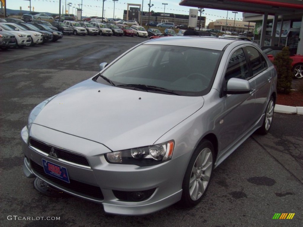 2010 Lancer Sportback GTS - Apex Silver Metallic / Black photo #1