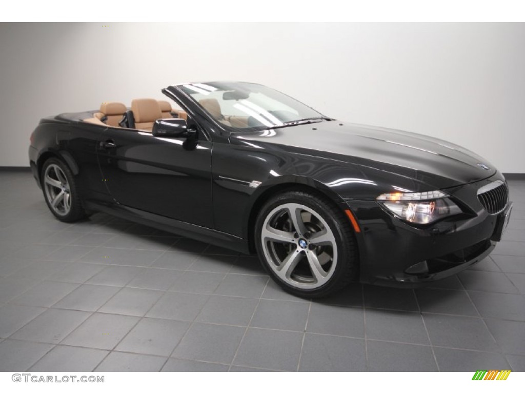 2009 6 Series 650i Convertible - Black Sapphire Metallic / Saddle Brown/Black Pearl Leather photo #1