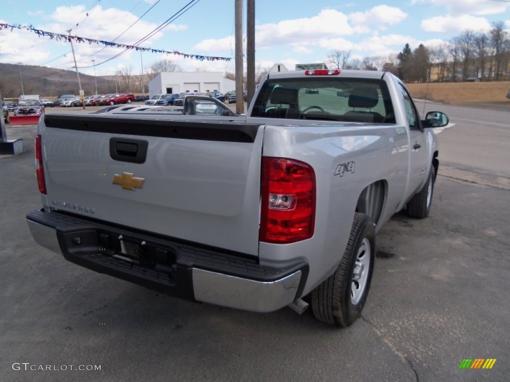 2012 Silverado 1500 Work Truck Regular Cab 4x4 - Silver Ice Metallic / Dark Titanium photo #9