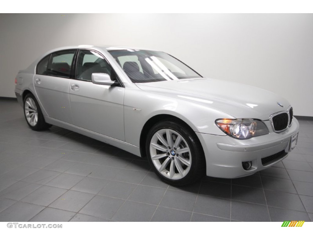 2008 7 Series 750Li Sedan - Titanium Silver Metallic / Black photo #1