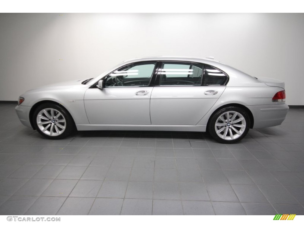 2008 7 Series 750Li Sedan - Titanium Silver Metallic / Black photo #2
