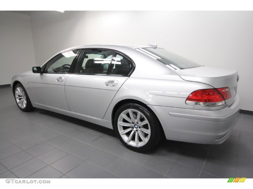 2008 7 Series 750Li Sedan - Titanium Silver Metallic / Black photo #5