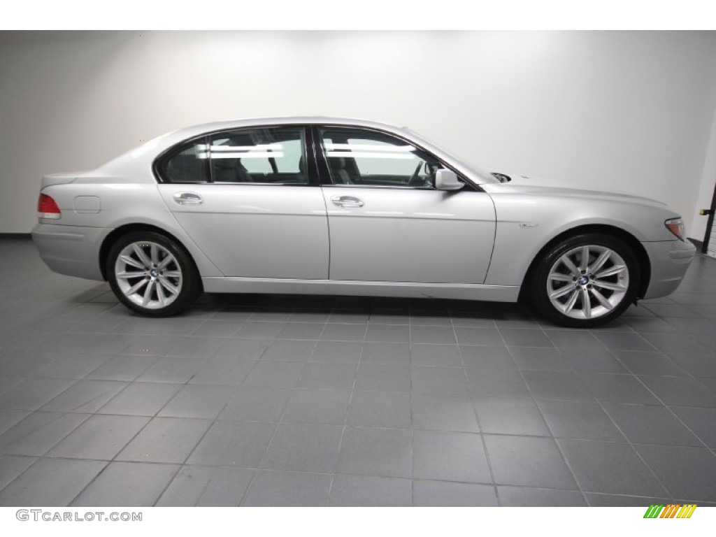 2008 7 Series 750Li Sedan - Titanium Silver Metallic / Black photo #7