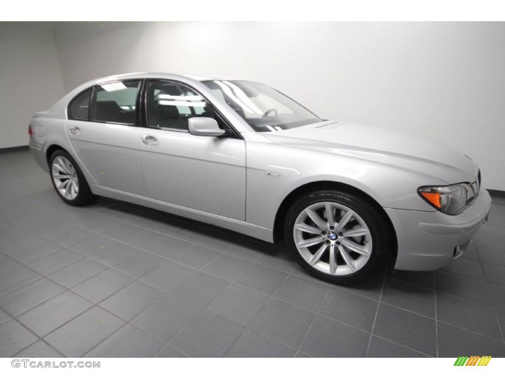 2008 7 Series 750Li Sedan - Titanium Silver Metallic / Black photo #8