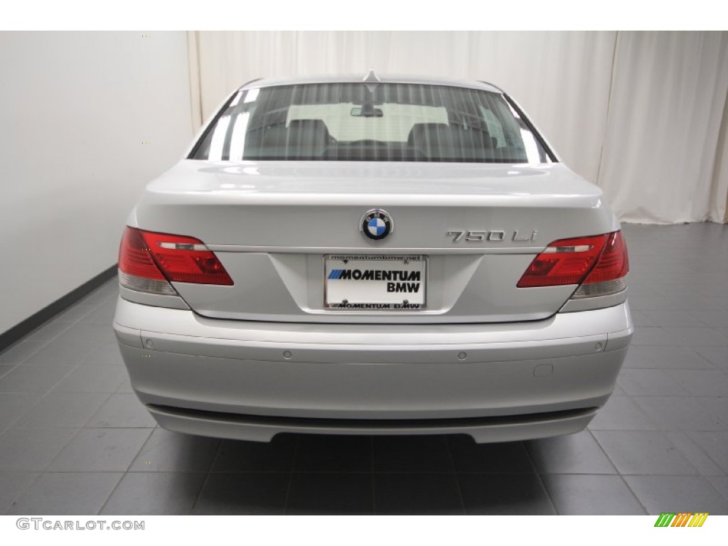 2008 7 Series 750Li Sedan - Titanium Silver Metallic / Black photo #14