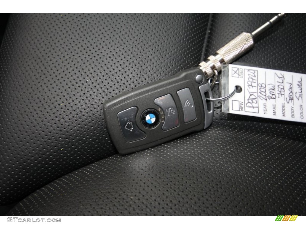 2008 7 Series 750Li Sedan - Titanium Silver Metallic / Black photo #50