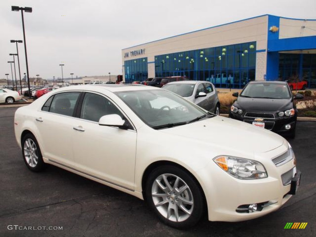White Diamond Tricoat 2011 Chevrolet Malibu LTZ Exterior Photo #61840620