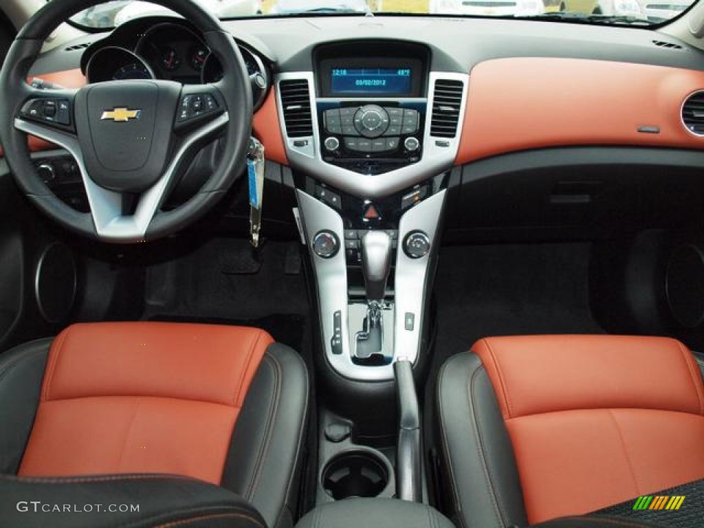 2011 Chevrolet Cruze LT Jet Black/Brick Leather Dashboard Photo #61841155