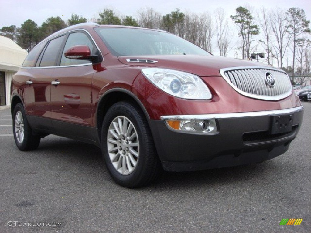 2011 Enclave CXL - Red Jewel Tintcoat / Cashmere/Cocoa photo #1