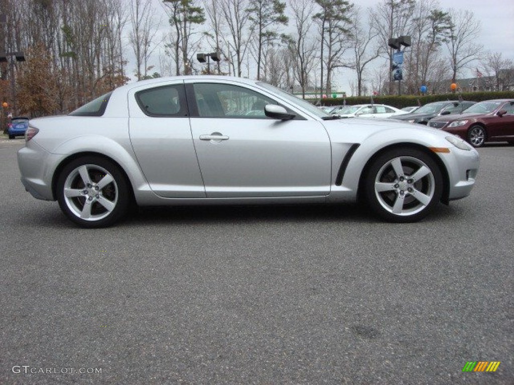 2004 RX-8 Grand Touring - Sunlight Silver Metallic / Black/Red photo #3