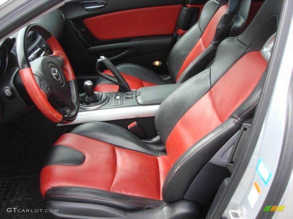 Black/Red Interior 2004 Mazda RX-8 Grand Touring Photo #61843164