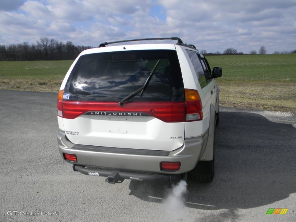 1999 Montero Sport LS - Alpine White / Gray photo #6