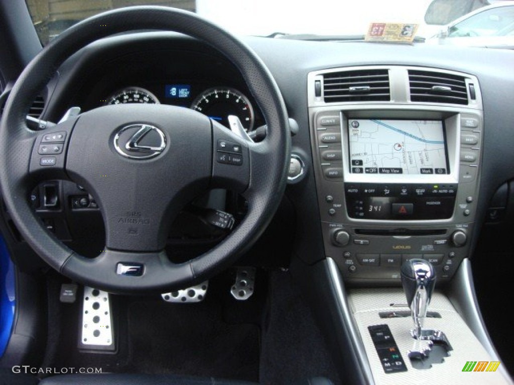 2008 Lexus IS F Black Dashboard Photo #61845474