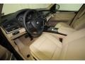 2012 BMW X5 Sand Beige Interior Front Seat Photo