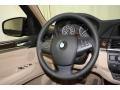 2012 BMW X5 Sand Beige Interior Steering Wheel Photo