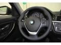 2012 BMW 3 Series Black Interior Steering Wheel Photo