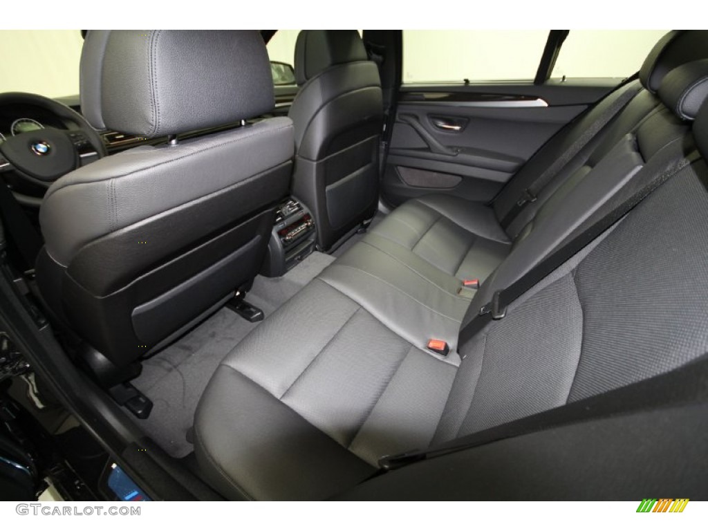 Black Interior 2012 BMW 5 Series 550i Sedan Photo #61847418