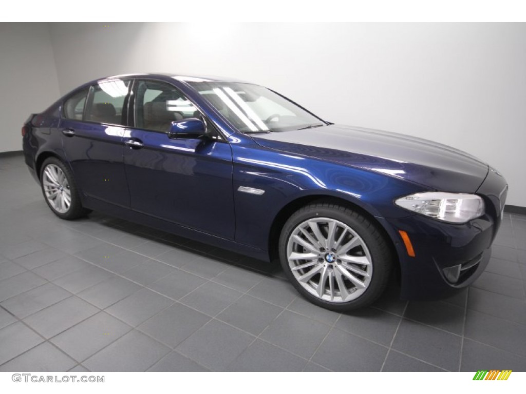 Deep Sea Blue Metallic 2012 BMW 5 Series 550i Sedan Exterior Photo #61847508