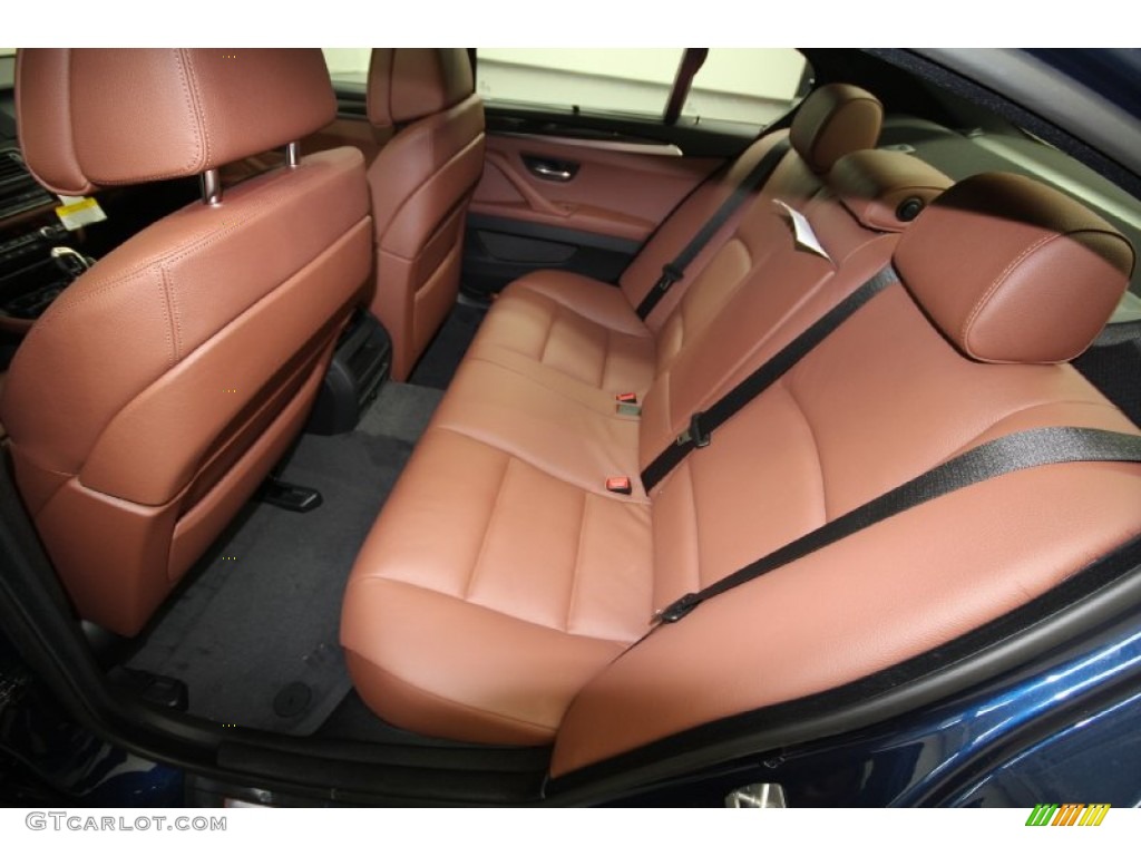 Cinnamon Brown Interior 2012 BMW 5 Series 550i Sedan Photo #61847562