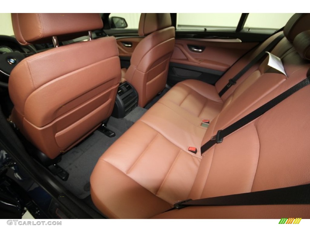 Cinnamon Brown Interior 2012 BMW 5 Series 550i Sedan Photo #61847683