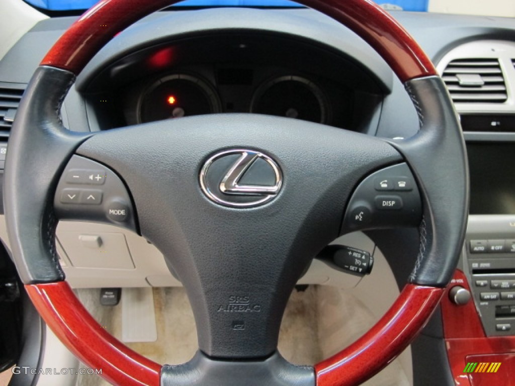 2007 Lexus ES 350 Light Gray Steering Wheel Photo #61847799