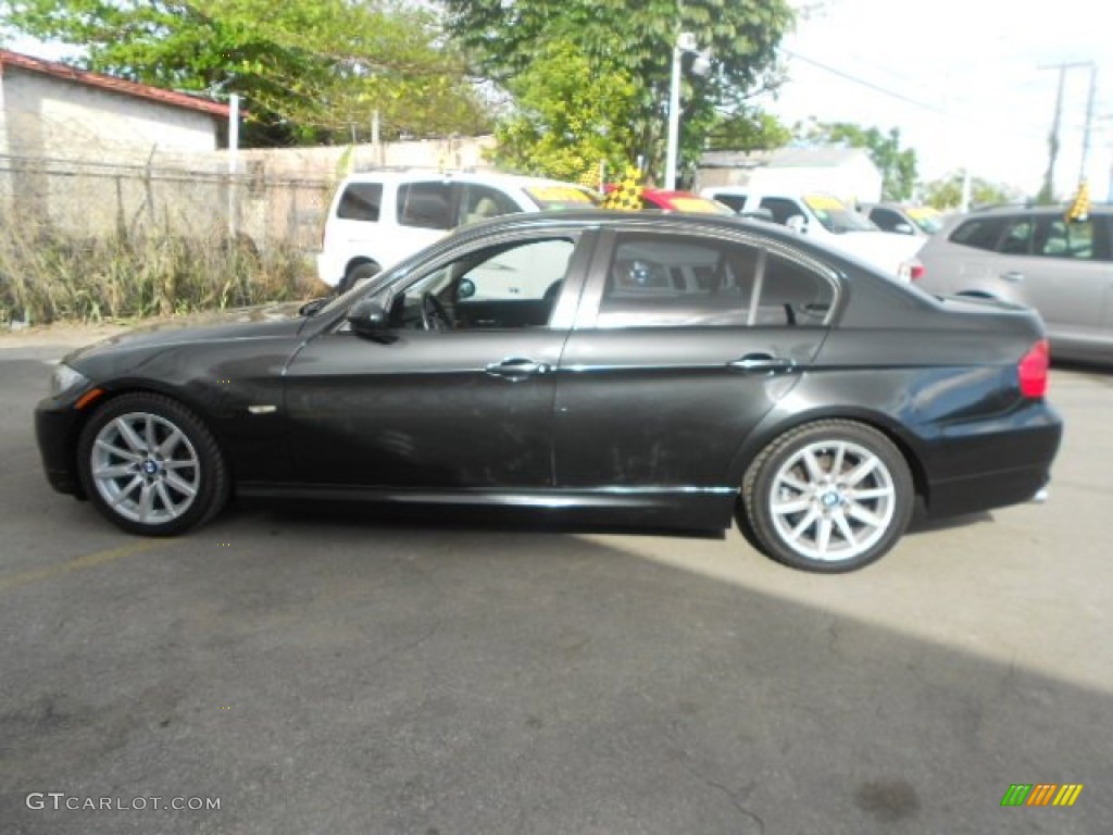 2009 3 Series 328i Sedan - Black Sapphire Metallic / Black photo #10