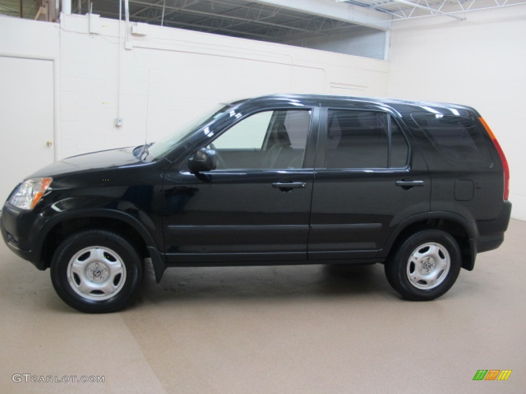 2003 CR-V LX 4WD - Nighthawk Black Pearl / Gray photo #4