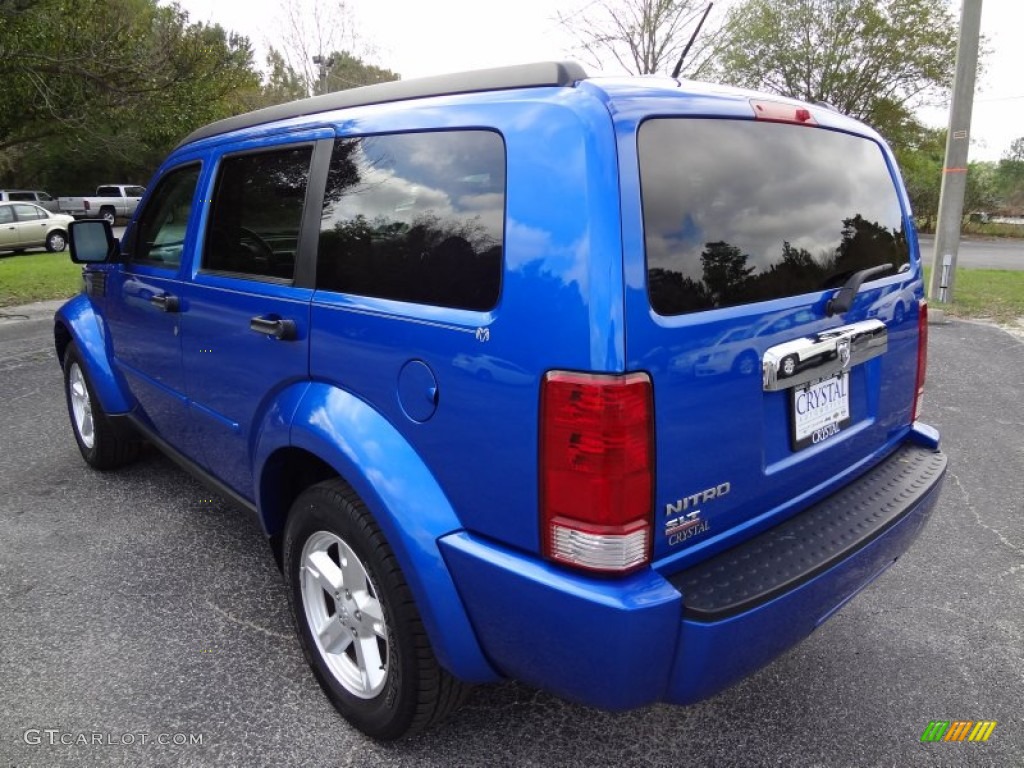 2007 Nitro SLT - Electric Blue Pearl / Dark Slate Gray/Light Slate Gray photo #3