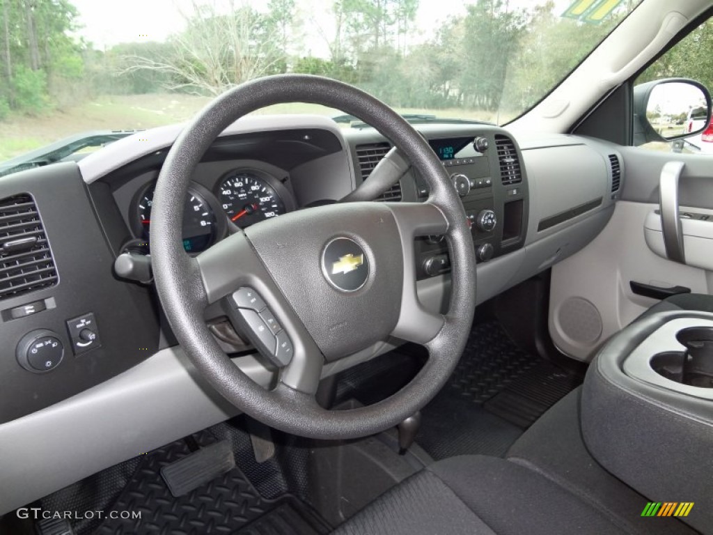 2011 Silverado 1500 LS Regular Cab 4x4 - Sheer Silver Metallic / Dark Titanium photo #5