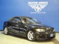 2008 Jet Black BMW 1 Series 135i Convertible  photo #1