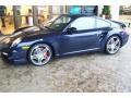 2008 Midnight Blue Metallic Porsche 911 Turbo Coupe  photo #2