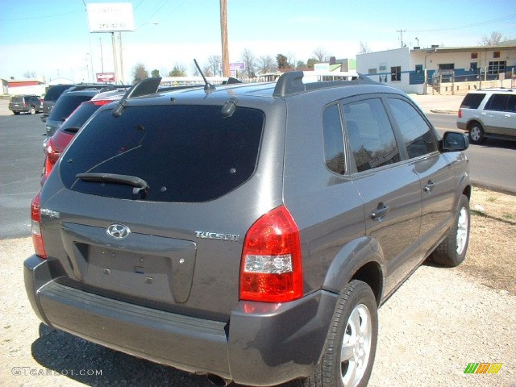 2007 Tucson GLS - Dark Titanium Gray Metallic / Gray photo #4