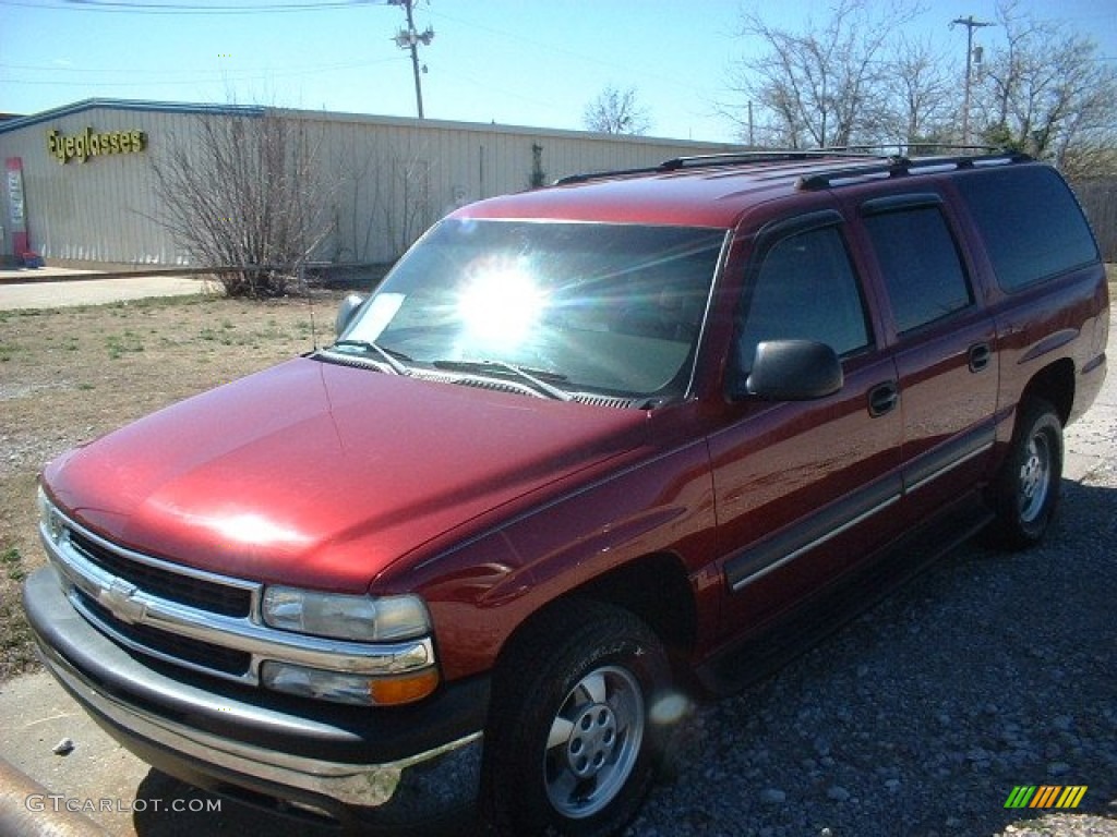2003 Suburban 1500 LS - Redfire Metallic / Gray/Dark Charcoal photo #1