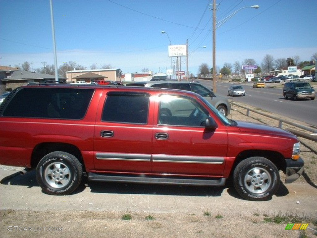2003 Suburban 1500 LS - Redfire Metallic / Gray/Dark Charcoal photo #4