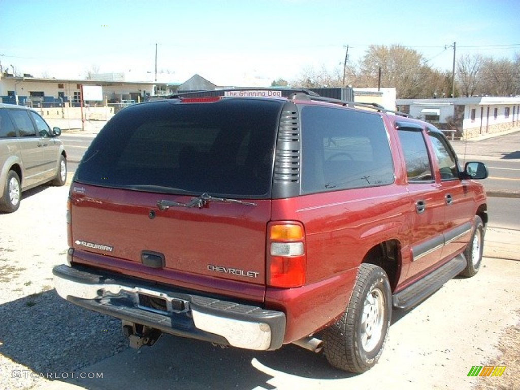 2003 Suburban 1500 LS - Redfire Metallic / Gray/Dark Charcoal photo #5