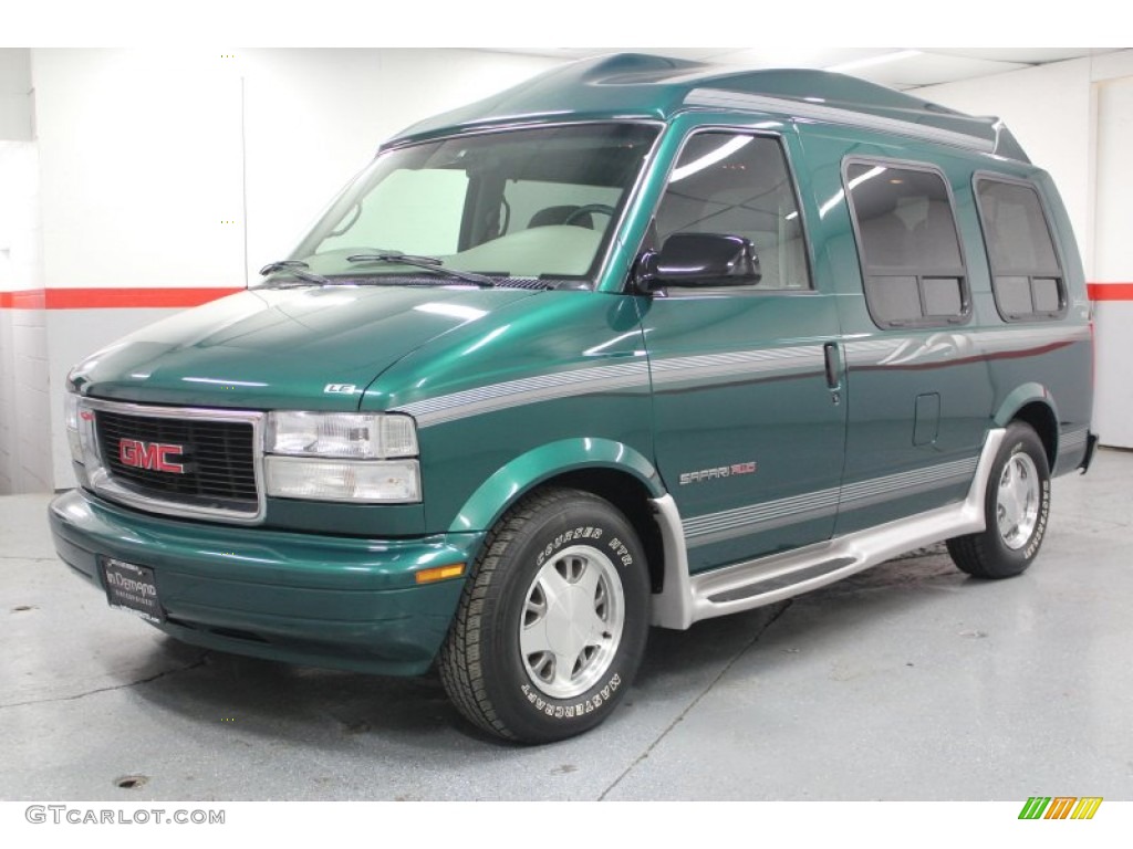Forest Green Metallic 1999 GMC Safari SLE AWD Exterior Photo #61854663
