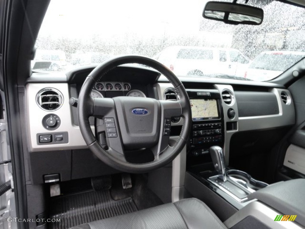 2010 Ford F150 FX4 SuperCrew 4x4 Black Dashboard Photo #61854732