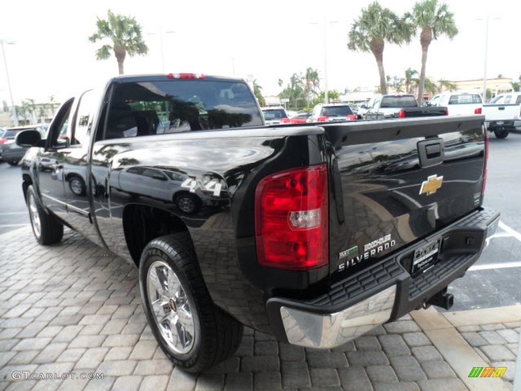 2011 Silverado 1500 LTZ Extended Cab 4x4 - Black / Ebony photo #10